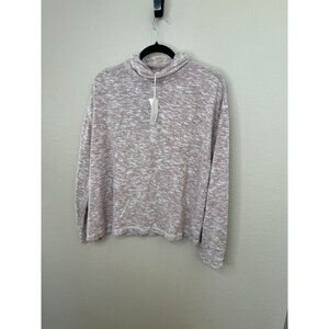 NWT-Universal Thread Womens Pink Brown Sweater XL long sleeve round‎ neck rayon
